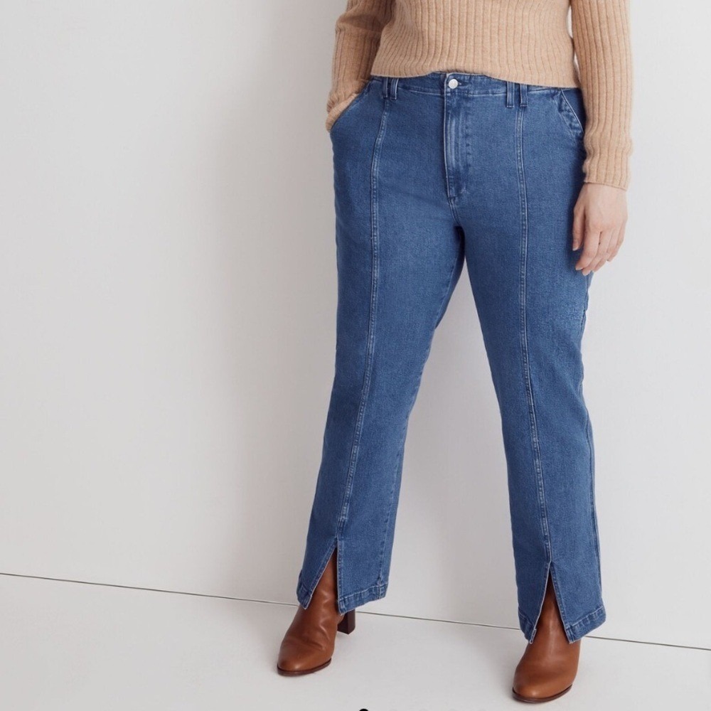 Madewell The Perfect Vintage Jean in Medium Indigo Wash Seamed Edition Sz 31 NWT